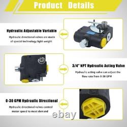 0-30 GPM Directional Control Valve 3/4 NPT Hydraulic Acting Valve 500-3000 PSI