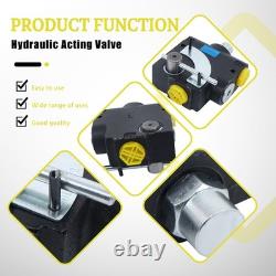 0-30 GPM Directional Control Valve 3/4 NPT Hydraulic Acting Valve 500-3000 PSI