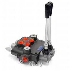 1/2/3 Spool Hydraulic Directional Control Valve Adjustable 11GPM for Loaders USA