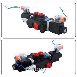 1 Spool 13 GPM 12V DC Solenoid Control Valve Hydraulic Monoblock Directional