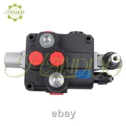 1 Spool 32 GPM Hydraulic Directional Control Valve Open Center Double Acting