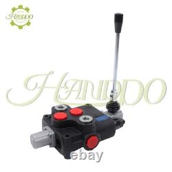 1 Spool 32 GPM Hydraulic Directional Control Valve Open Center Double Acting