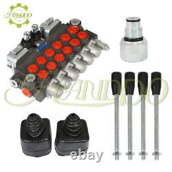 11 GPM 6 Spool Hydraulic Backhoe Directional Control Valve +Conversion Plug