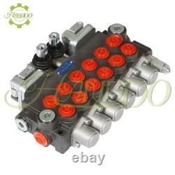 11 GPM 6 Spool Hydraulic Backhoe Directional Control Valve +Conversion Plug
