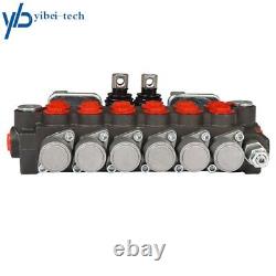 11 GPM 6 Spool Hydraulic Backhoe Directional Control Valve WithJoysticks 3625 PSI