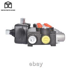 11 GPM 6 Spool Hydraulic Backhoe Directional Control Valve with 2 Joystick