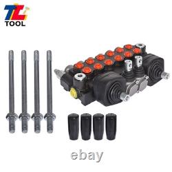 11 GPM Hydraulic Backhoe Directional Control Valve with 2 Joysticks 6 Spool