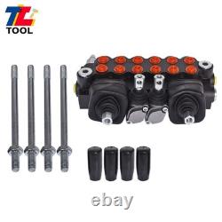 11 GPM Hydraulic Backhoe Directional Control Valve with 2 Joysticks 6 Spool