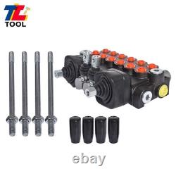 11 GPM Hydraulic Backhoe Directional Control Valve with 2 Joysticks 6 Spool
