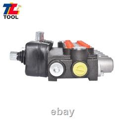 11 GPM Hydraulic Backhoe Directional Control Valve with 2 Joysticks 6 Spool