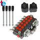 11 Gpm Hydraulic Backhoe Directional Control Valve With 4 Joysticks 6 Spool New