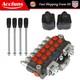 11 Gpm Hydraulic Backhoe Directional Control Valve With 4 Joysticks 6 Spool New