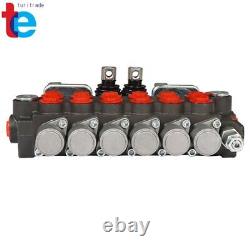 11 GPM Hydraulic Backhoe Directional Control Valve with 4 Joysticks 6 Spool New