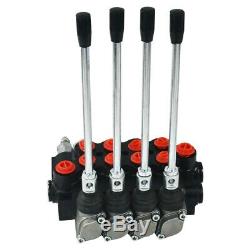 11 GPM Hydraulic Directional Control Valve Tractor Loader with Joystick, 4 Spool