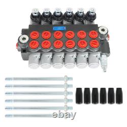 11GPM 6 Spool Hydraulic Directional Control Valve Adjustable 3600PSI