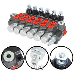 11GPM 6 Spool Hydraulic Directional Control Valve Adjustable 3600PSI