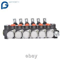 11GPM Adjustable Relief Valve 6 Spool Hydraulic Directional Control Valve