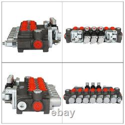 11GPM Hydraulic Directional Control Valve 7Spool 2JOYSTICK 40L BSPP Port