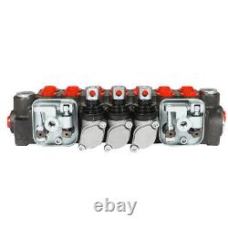 11GPM Hydraulic Directional Control Valve 7Spool 2JOYSTICK 40L BSPP Port