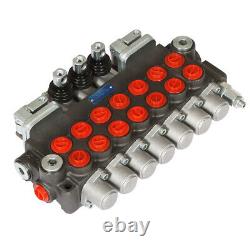 11GPM Hydraulic Directional Control Valve 7Spool 2JOYSTICK 40L BSPP Port