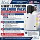 12v Hydraulic Solenoid Valve 4 Way 2 Position 3000 Psi