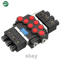 13 GPM, 3 Spool 12V, Hydraulic Monoblock Solenoid Directional Control Valve DC