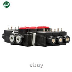 13 GPM, 3 Spool 12V, Hydraulic Monoblock Solenoid Directional Control Valve DC