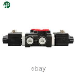 13 GPM, 3 Spool 12V, Hydraulic Monoblock Solenoid Directional Control Valve DC