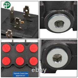 13 GPM, 3 Spool 12V, Hydraulic Monoblock Solenoid Directional Control Valve DC