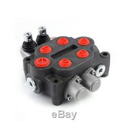 1PC 2Spool Hydraulic Directional Control Valve Tractor 3000PSI Double Acting New