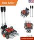 2 Spool 11gpm 3625psi Hydraulic Directional Control Valve, Sae Ports Double A