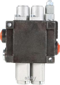 2 Spool 11GPM 3625PSI Hydraulic Directional Control Valve, SAE Ports Double A