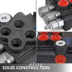 2-Spool 11GPM Hydraulic Joystick Control Valve Double Acting Directional Valve