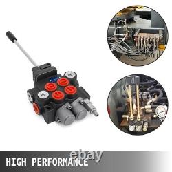 2-Spool 11GPM Hydraulic Joystick Control Valve Double Acting Directional Valve
