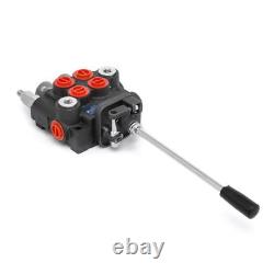 2-Spool 11GPM Hydraulic Joystick Control Valve Double Acting Directional Valve