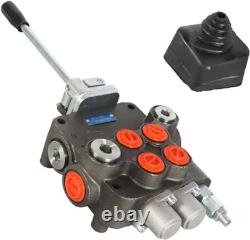 2 Spool 21GPM Hydraulic Directional Control Valve, 3625PSI SAE Ports Double