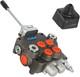 2 Spool 21gpm Hydraulic Directional Control Valve, 3625psi Sae Ports Double