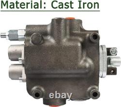 2 Spool 21GPM Hydraulic Directional Control Valve, 3625PSI SAE Ports Double