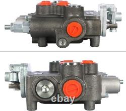 2 Spool 21GPM Hydraulic Directional Control Valve, 3625PSI SAE Ports Double
