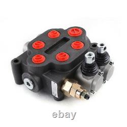 2 Spool 25 GPM Hydraulic Directional Control Valve Tractor Loader with Joystick US