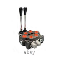 2 Spool 25GPM Hydraulic Directional Control Valve Double Acting Hydraulic Valve