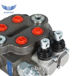 2 Spool 25GPM Hydraulic Directional Control Valve Tractor BSPP + Conversion Plug