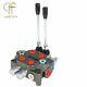 2 Spool 25gpm Hydraulic Directional Control Valve Tractor Loader Bspp Withjoystick