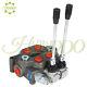 2 Spool 25gpm Hydraulic Directional Control Valve Tractor Loader Bspp Withjoystick