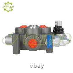 2 Spool 25GPM Hydraulic Directional Control Valve Tractor Loader BSPP WithJoystick