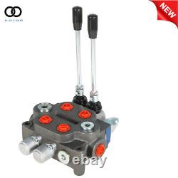 2 Spool 25GPM Hydraulic Monoblock Directional Control Valve Tractor Loader