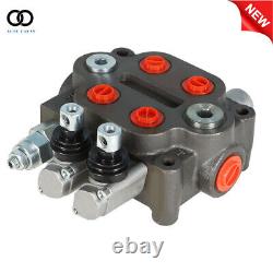 2 Spool 25GPM Hydraulic Monoblock Directional Control Valve Tractor Loader