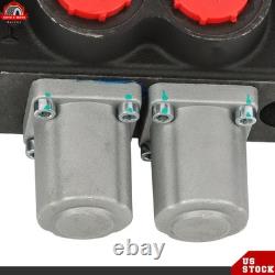 2 Spool 32 GPM 3600 PSI Hydraulic Directional Control Valve Double Acting SAE 16