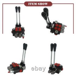 2 Spool Hand Directional Control Valve Hydraulic Reversing Valve 13 GPM