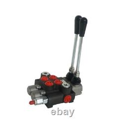 2 Spool Hand Directional Control Valve Hydraulic Reversing Valve 13 GPM